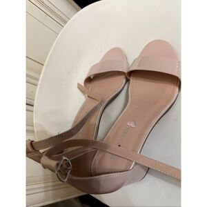 Steve Madden Women's Open Toe Ankle Strap Block Heel JCarrson Sandals Nude Sz 7